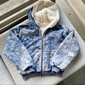 Free People Billie Jacket in Blue 